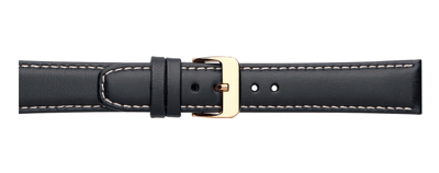 Crocodile watch strap with deployment clasp