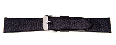 Padded Textured Leather Watch Strap
