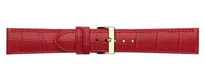 Red crocodile Leather Watch Straps