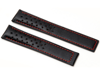 Rally Style Leather Watch Strap