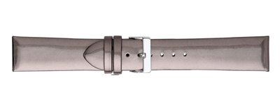 Sliver Patent Leather Watch Strap