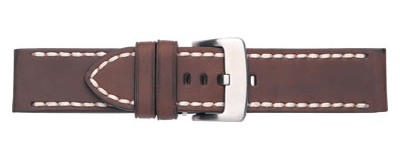Wide Vintage Calf Leather Watch Strap